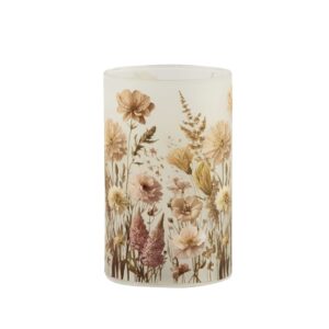 Led ljós með brúnu munstri