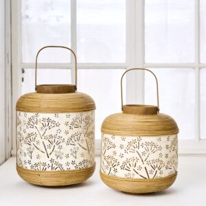 Lukt úr bambus og járni-stór